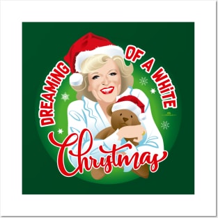 White Christmas Posters and Art